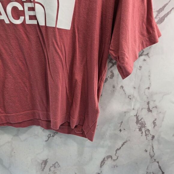 The North Face T Shirt Womens Small Pink Boxy Tee Short Sleeve Cropped Logo - Picture 4 of 12